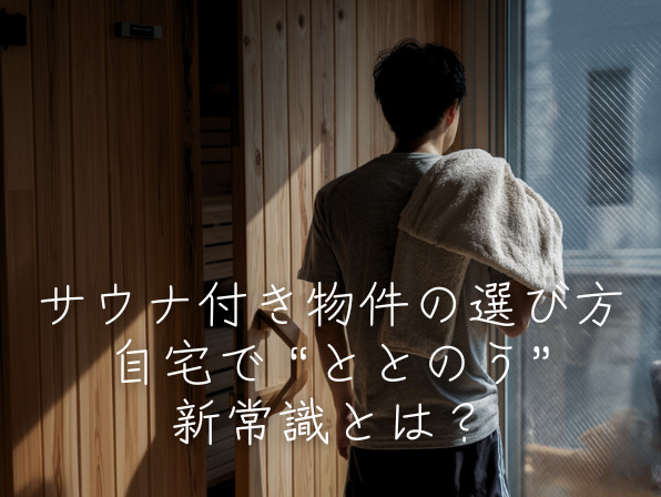 サウナ付き物件の選び方｜自宅で“ととのう”新常識とは？の画像