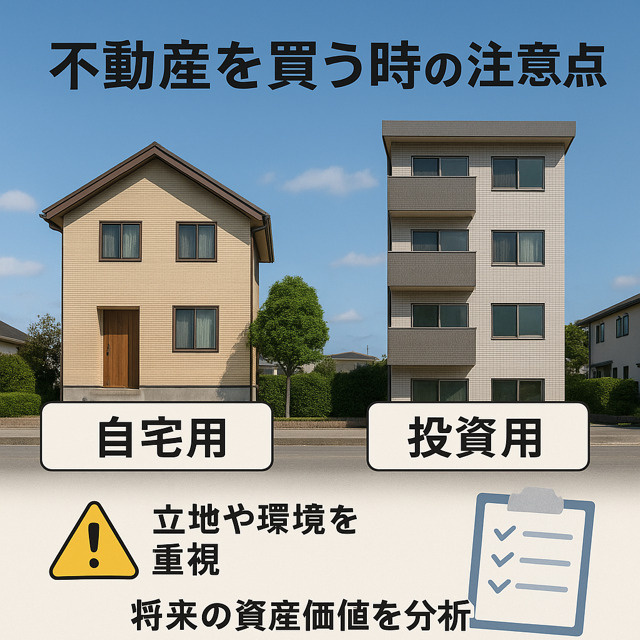 自宅購入と投資用購入の違いは？税金や注意点もチェックしようの画像