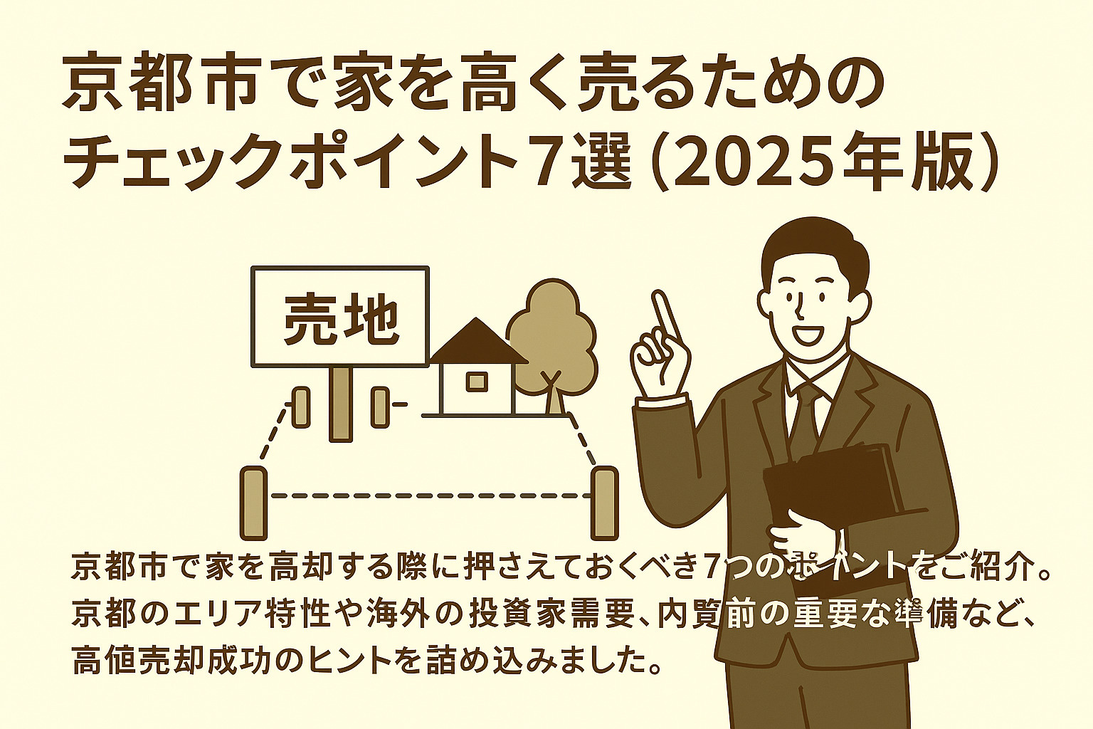 京都市で家を高く売るためのチェックポイント7選（2025年版）の画像