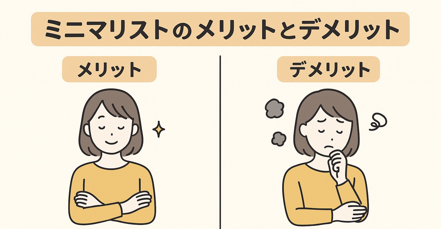 ミニマリストの”メリットとデメリット”の画像