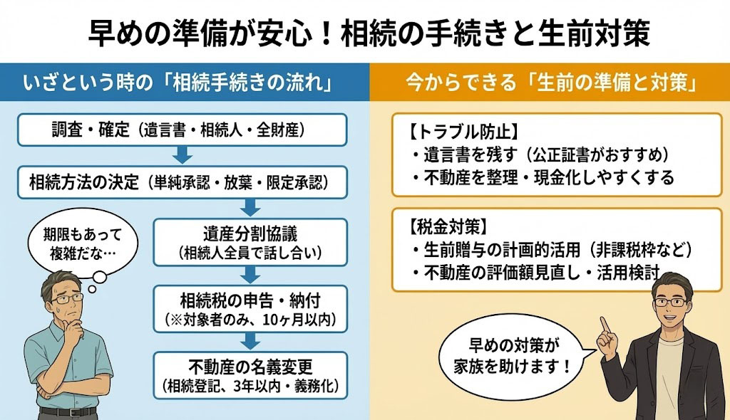 早めの準備が安心！相続の手続きと生前対策