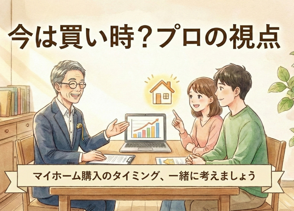 「今は買い時？」と迷っているあなたへ。不動産のプロが考えるマイホーム購入のタイミングの画像
