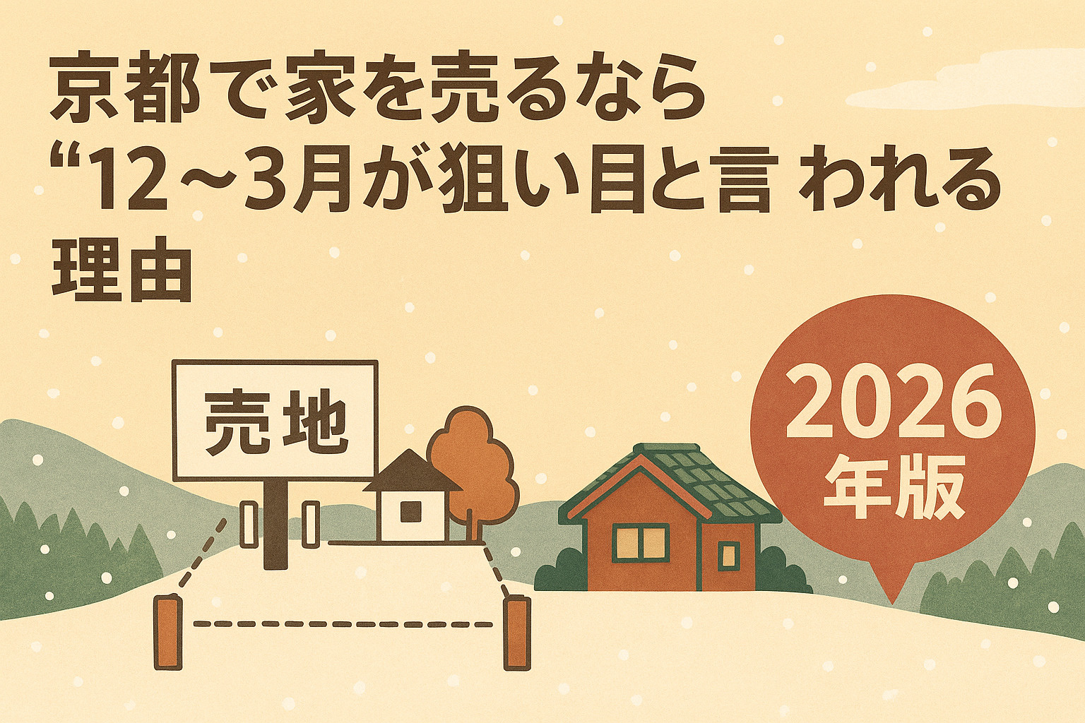 京都で家を売るなら“12〜3月が狙い目”と言われる理由｜2026年に向けた売却戦略の画像