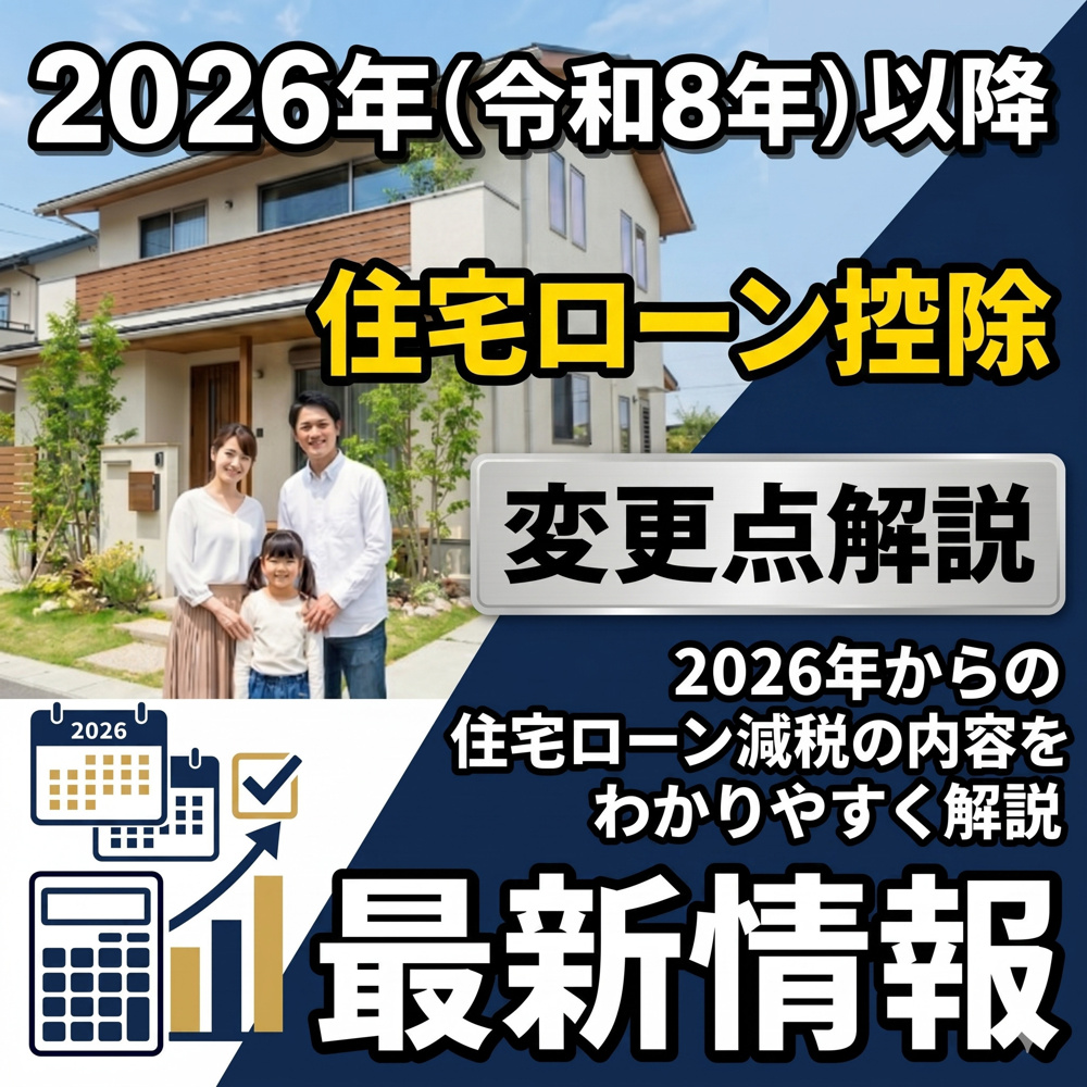 2026年（令和８年）以降の住宅ローン減税の最新情報の画像