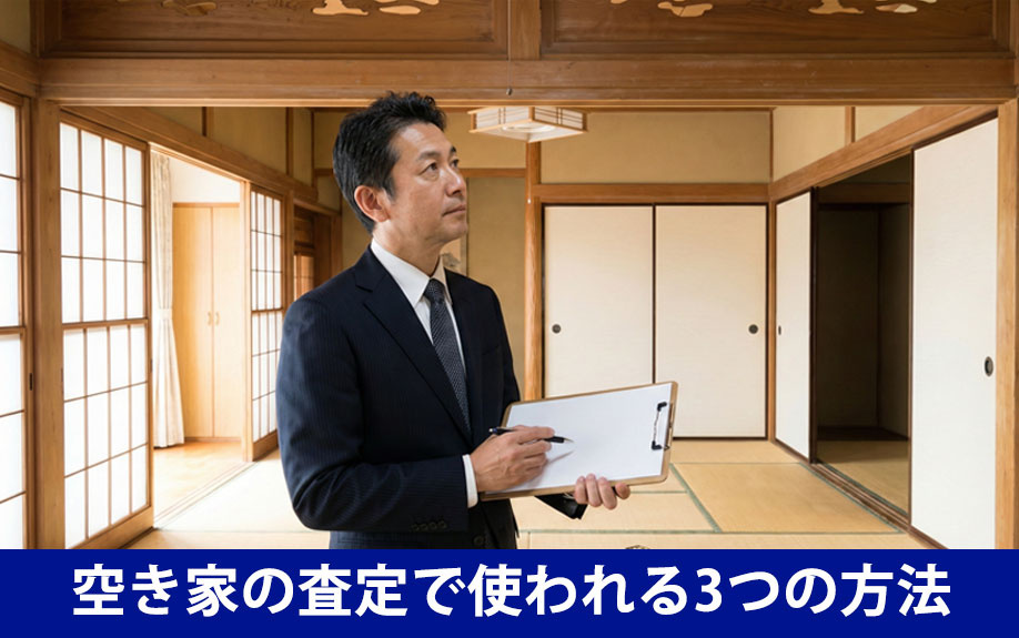 空き家の査定で使われる3つの方法