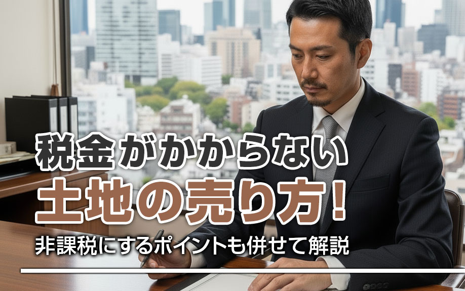 税金がかからない土地の売り方！非課税にするポイントも併せて解説