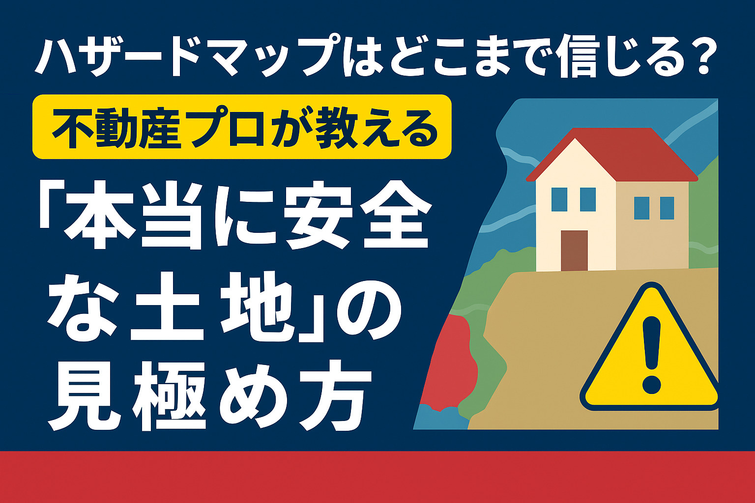 ハザードマップだけでは危険!不動産プロが教える“本当に安全な土地”の見極め方の画像
