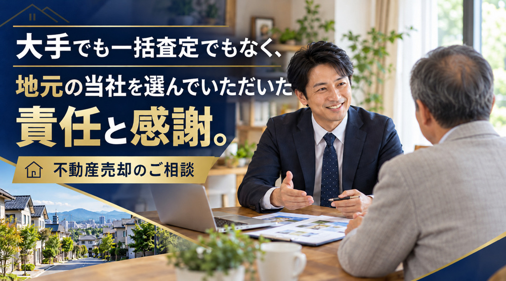 大手でも一括査定でもなく、地元の当社を選んでいただいた責任と感謝。の画像