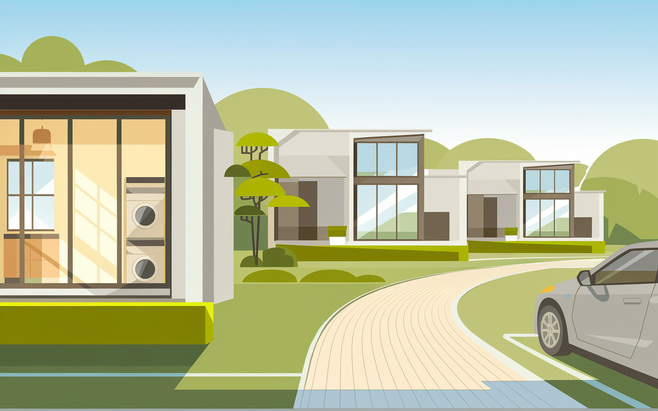 建売で間取りを選ぶコツは何？新築ランドリールーム収納の工夫も紹介の画像