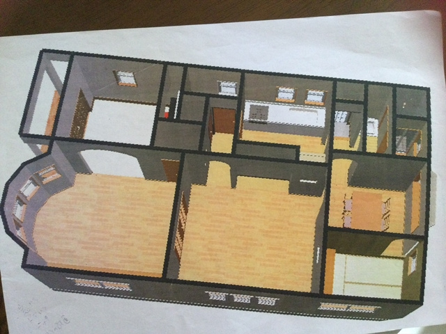 喜多町6丁目貸家の間取り図
