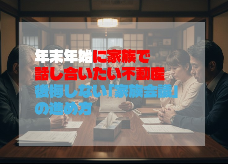 年末年始に家族で話し合いたい不動産｜後悔しない「家族会議」の進め方の画像