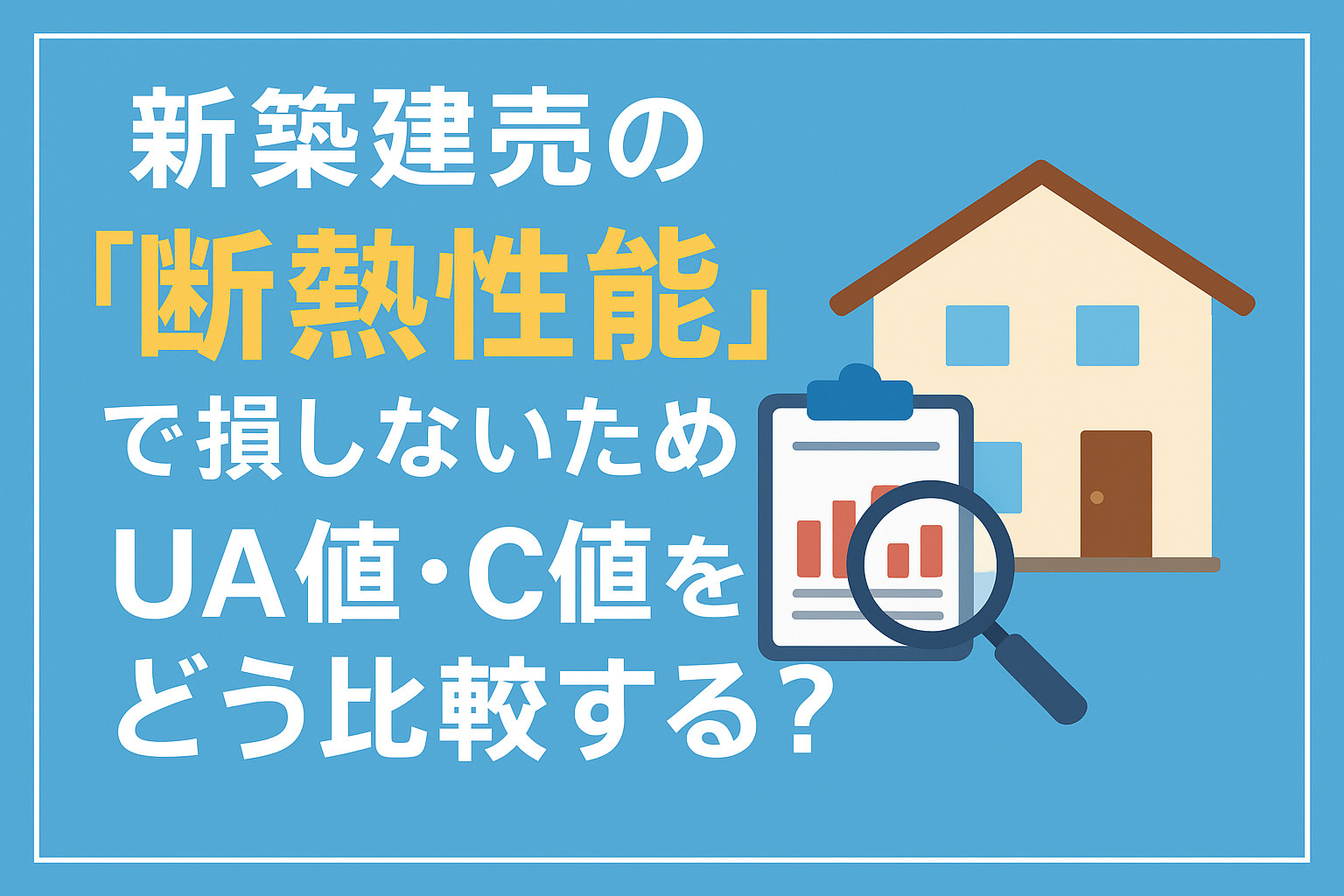 新築建売の断熱性能で後悔しない!UA値・C値の正しい見方と比較ポイントをプロが解説の画像