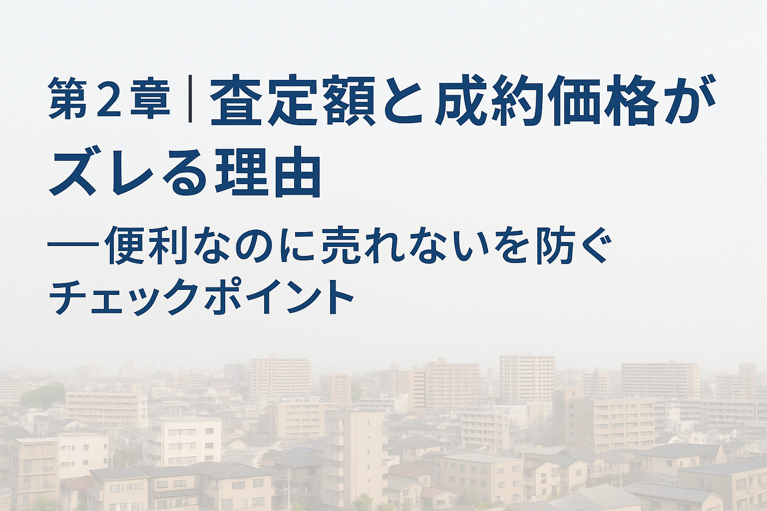 足立区東和・中川・大谷田で査定額と成約価格がズレる理由