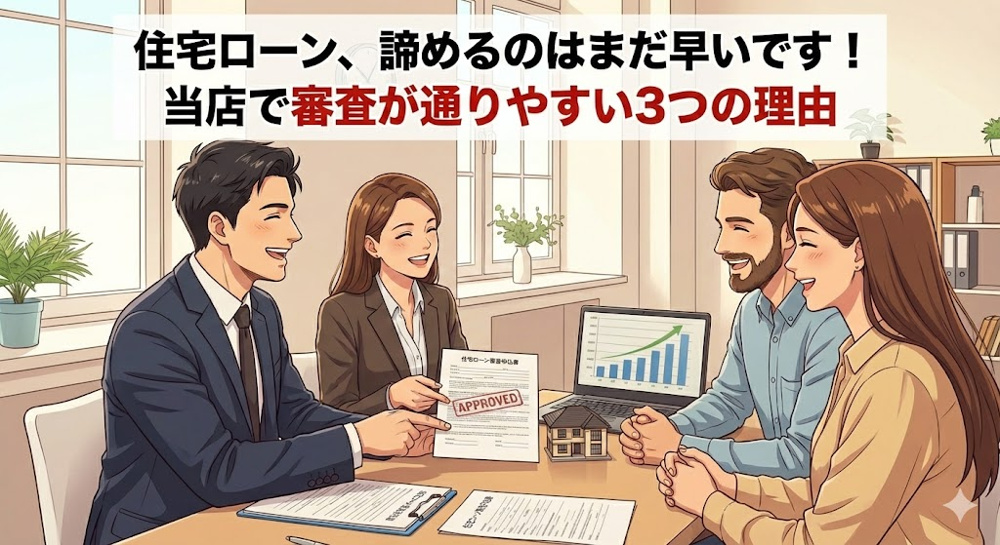 当店で住宅ローンが通りやすい３つの理由の画像