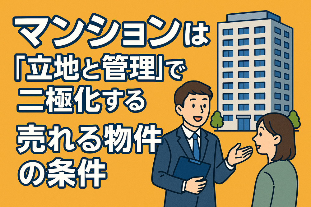 マンションは「立地と管理」で二極化するマンションは「立地と管理」で二極化する｜これから売れる物件の条件とはの画像