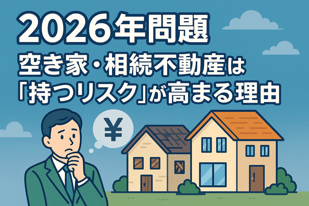 2026年問題｜空き家・相続不動産は「持つリスク」が高まる理由 の画像