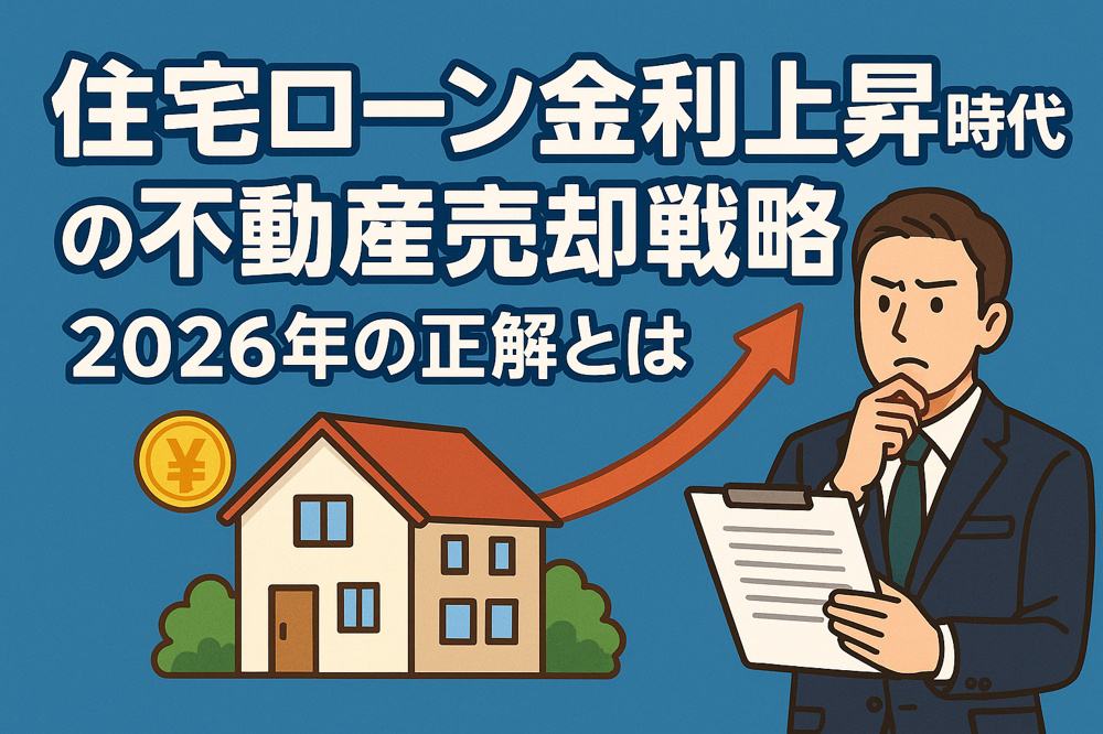 住宅ローン金利上昇時代の不動産売却戦略｜2026年の「正解」とはの画像
