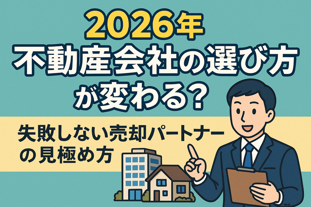 不動産会社の選び方が変わる？ 2026年に失敗しない売却パートナーの見極め方の画像