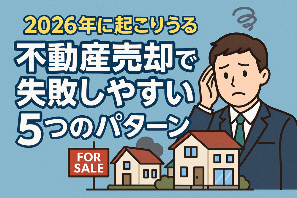2026年に起こりうる不動産売却で失敗しやすい5つのパターンの画像