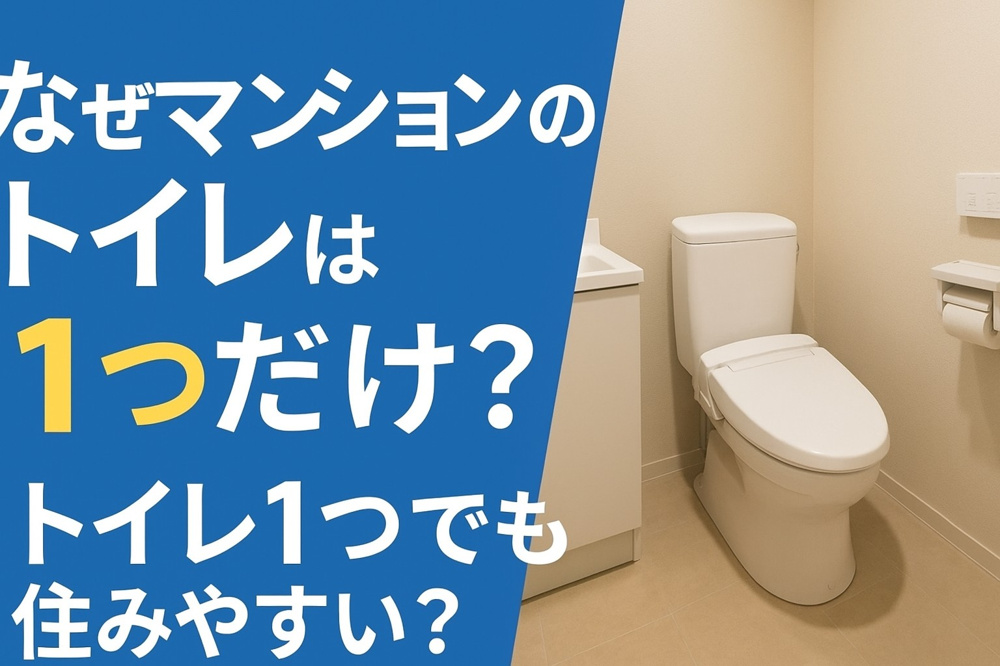なぜマンションのトイレは1つだけ？住みやすい理由とデメリットをわかりやすく解説の画像