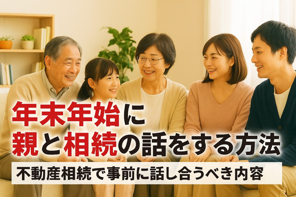 年末年始に親と相続の話をする方法｜不動産相続で事前に話し合うべき内容とはの画像