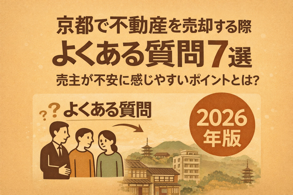 京都で不動産を売却する際によくある質問7選｜売主が不安に感じやすいポイントとは？の画像