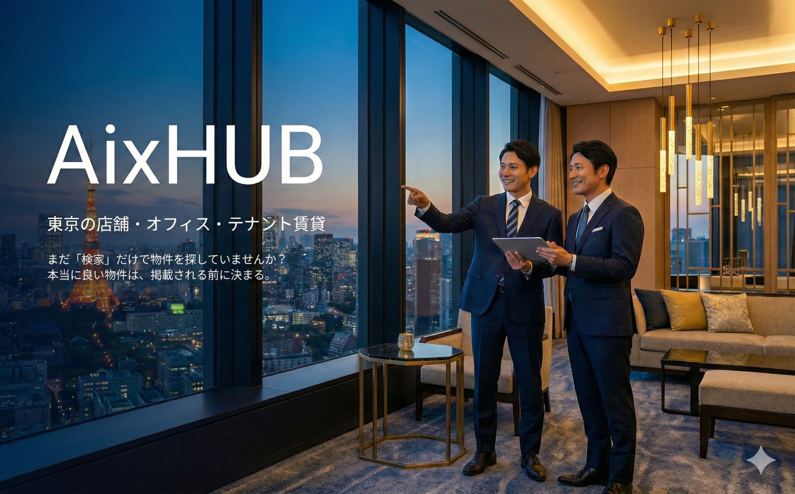 検索では出会えない本当に良い店舗の賃貸物件を探すならAxiHUBへの画像