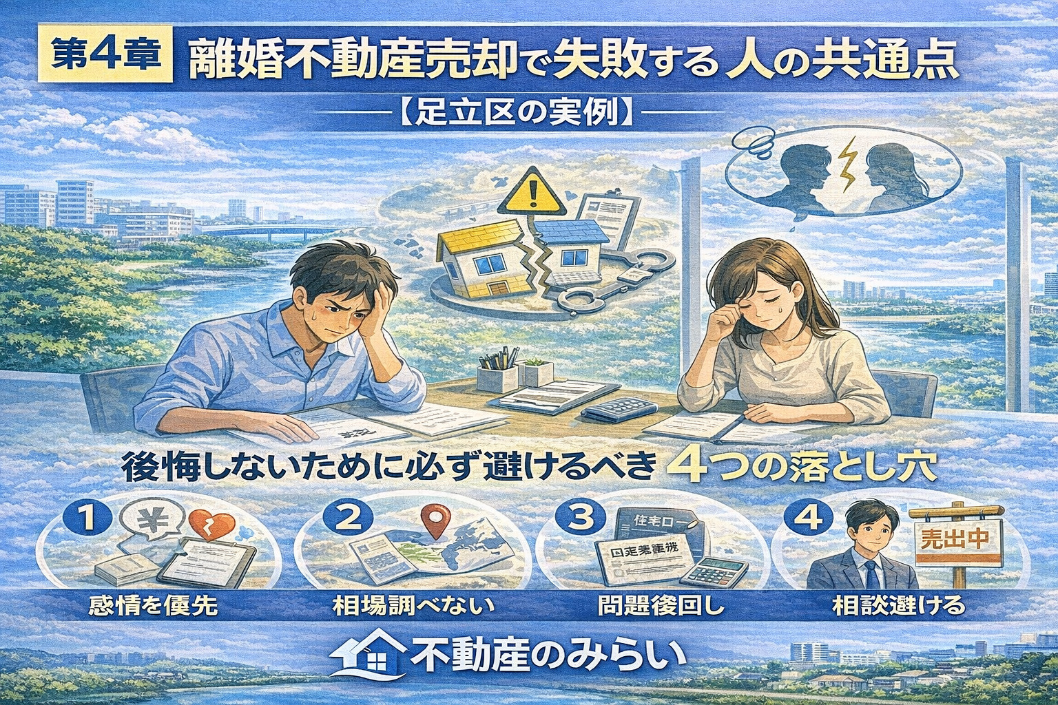 離婚不動産売却で失敗を防ぐポイント解説