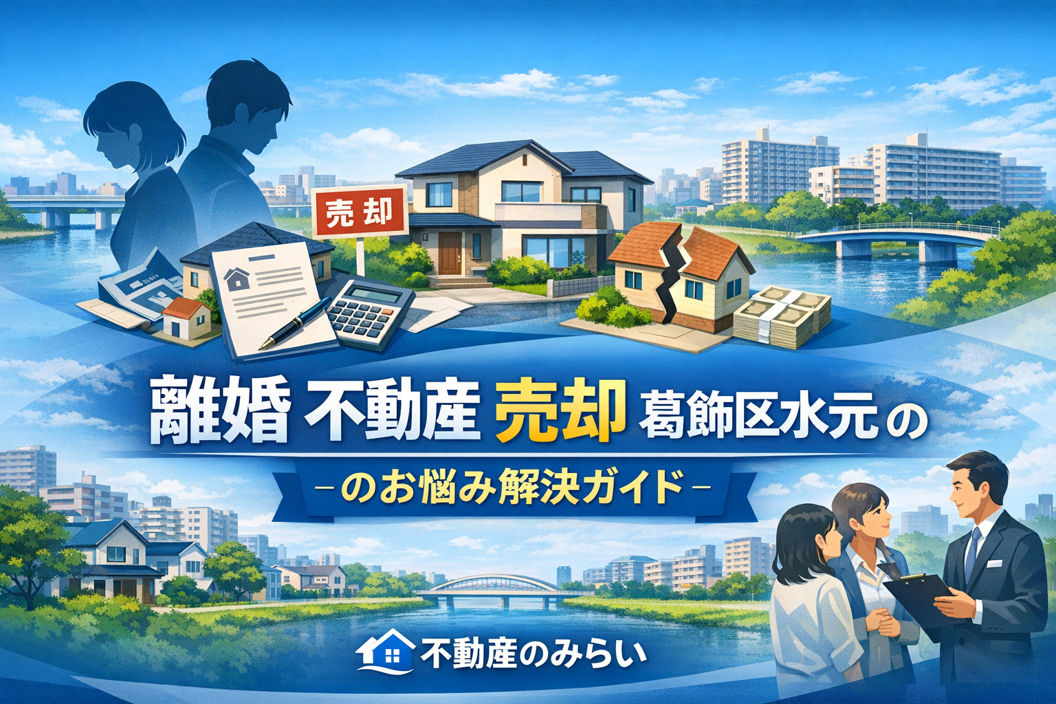 【離婚 不動産 売却 葛飾区水元】  後悔しない財産分与のために──水元・南水元・東水元・西水元で“今”知っておくべき売却の考え方の画像