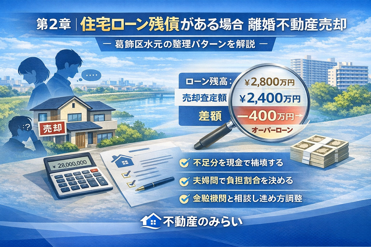 住宅ローン残債と売却判断のイメージ