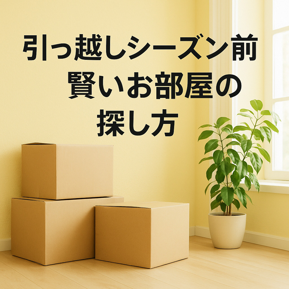 引っ越しシーズン前の賢いお部屋の探し方～名古屋 My賃貸～の画像