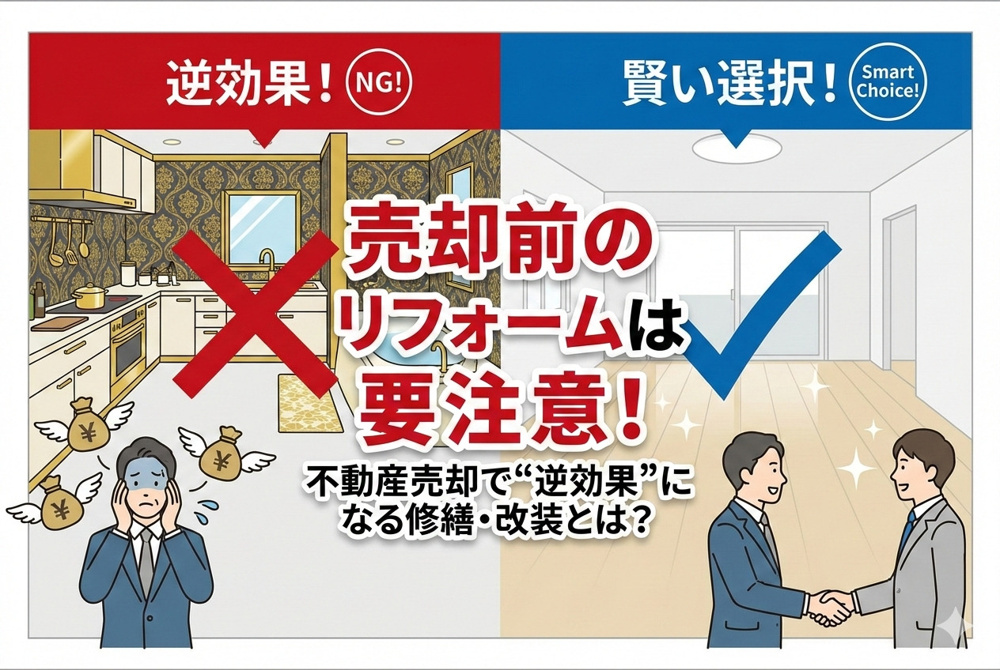 売却前のリフォームは要注意！不動産売却で“逆効果”になる修繕・改装とは？の画像