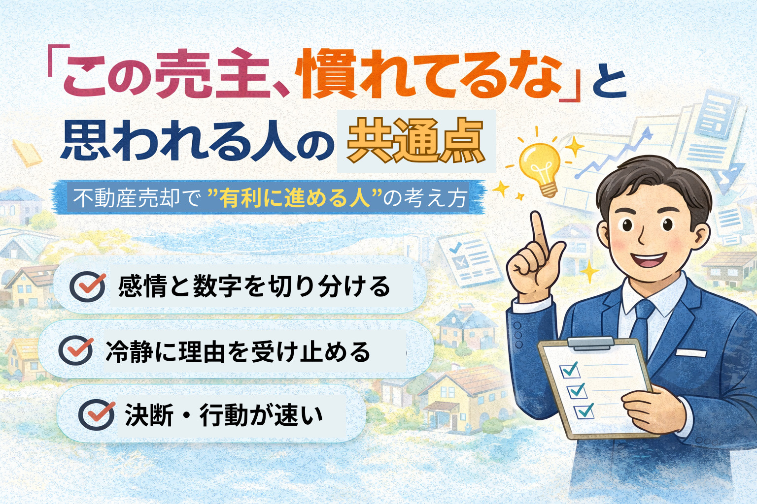 「この売主、慣れてるな」と思われる人の共通点|不動産売却で有利に進める7つの特徴の画像