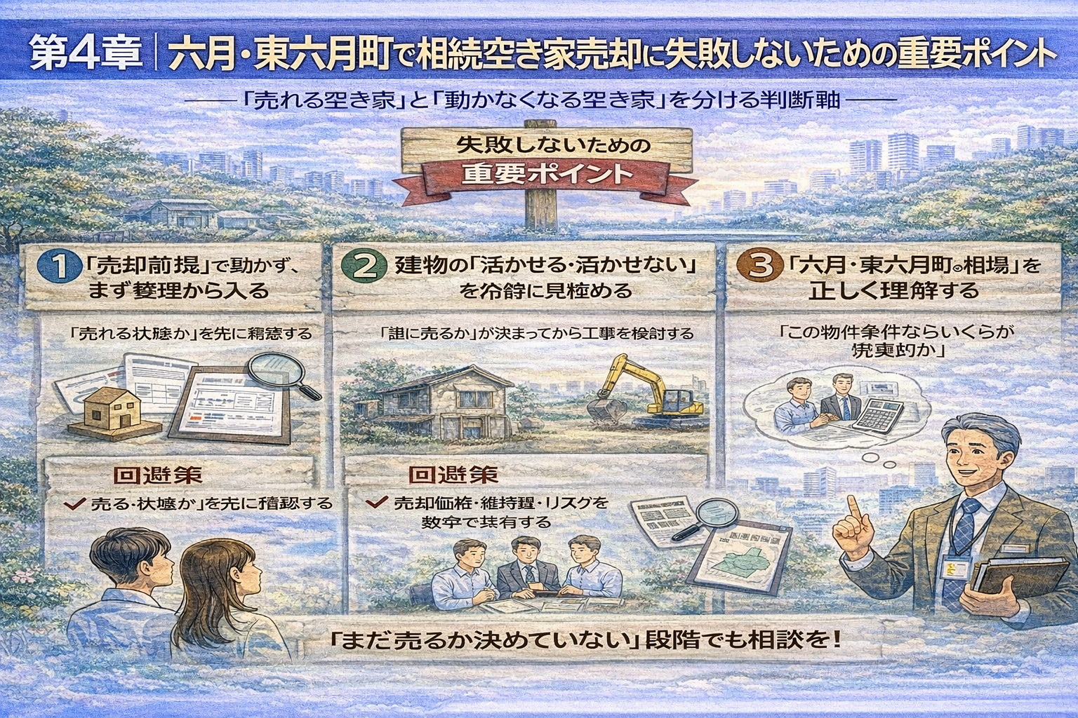 六月・東六月町で相続空き家売却を成功させるポイント解説