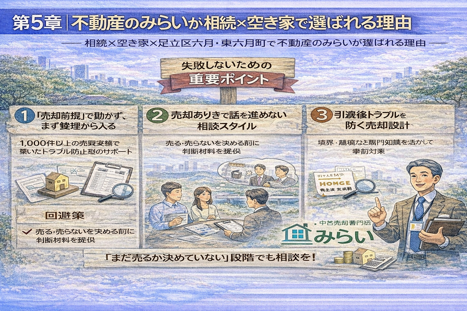 不動産のみらいが相続空き家相談で選ばれる理由