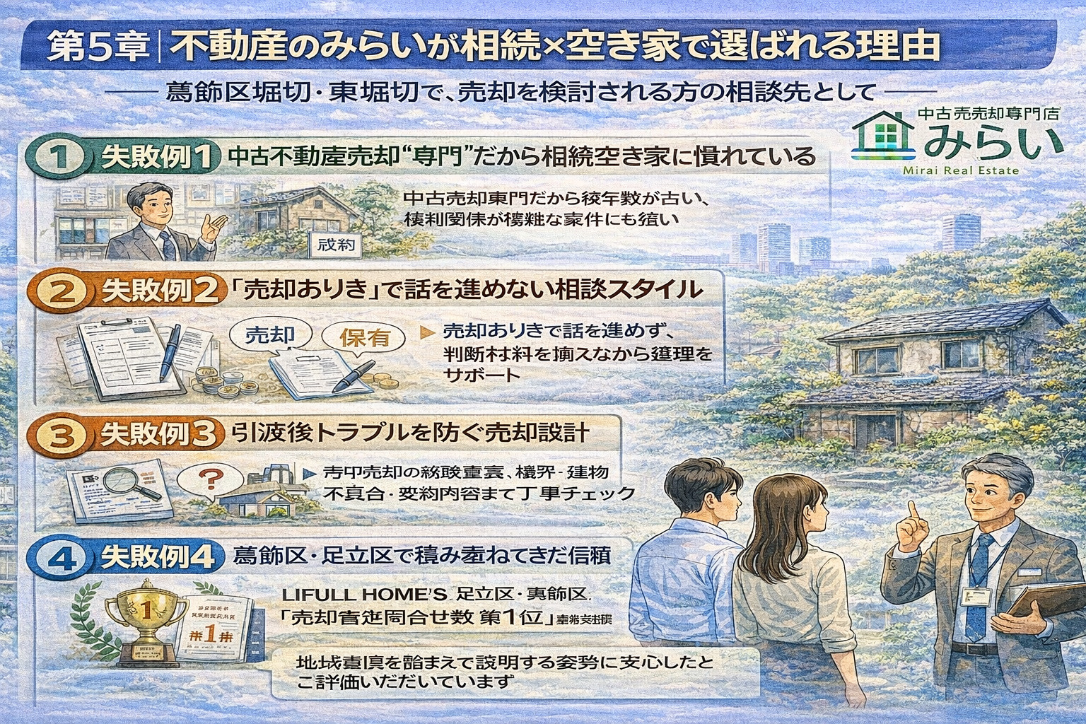 不動産のみらいが相続空き家相談で選ばれる理由