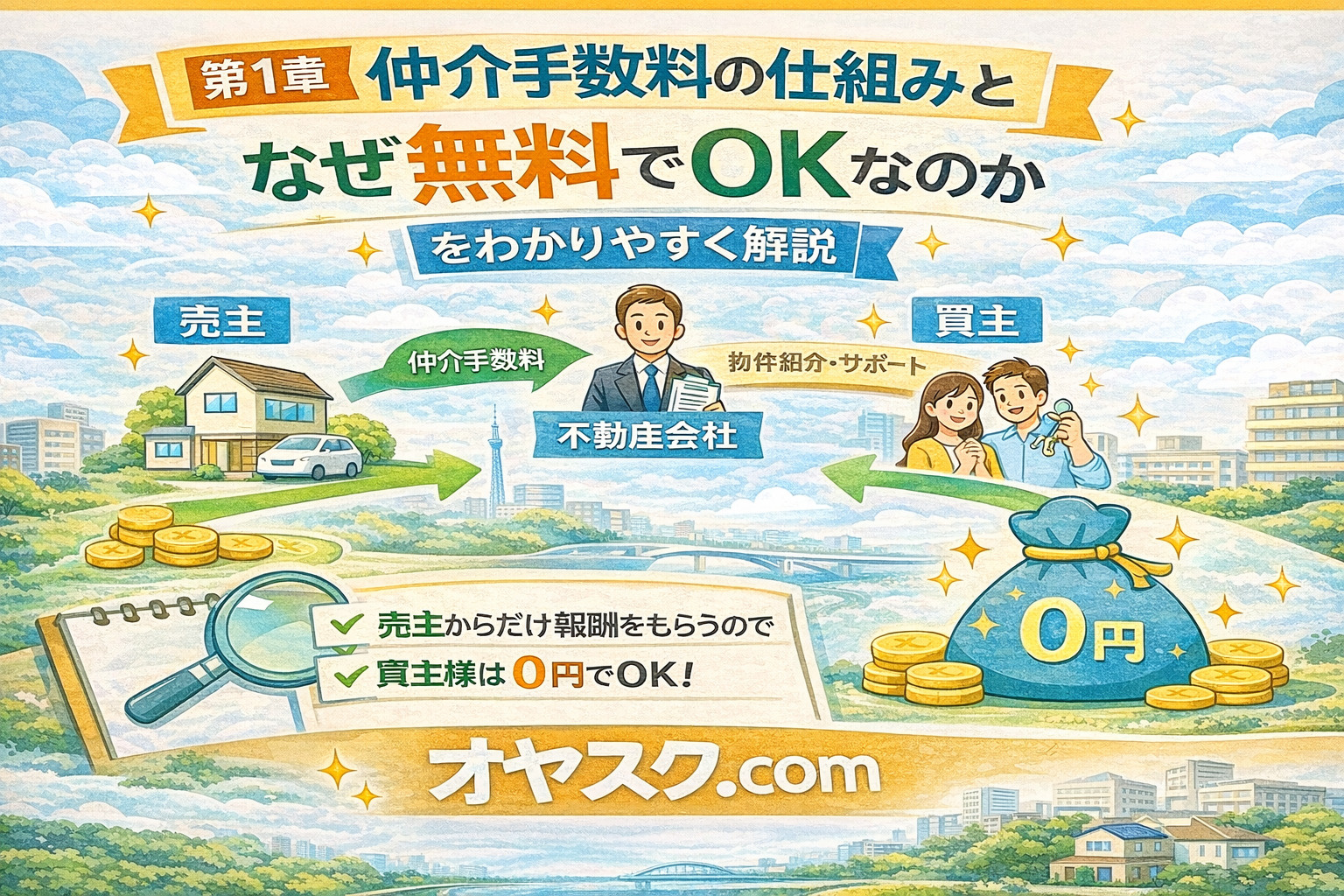 新築戸建ての仲介手数料が無料になる仕組みをわかりやすく解説