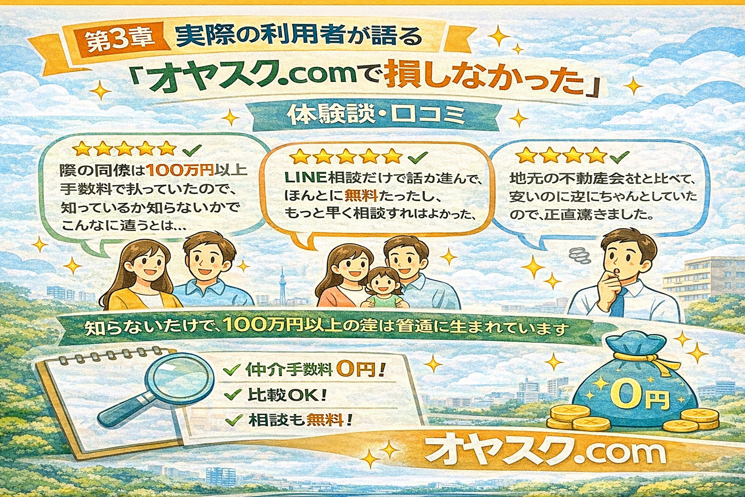 仲介手数料無料で新築戸建てを購入した利用者の体験談と口コミ