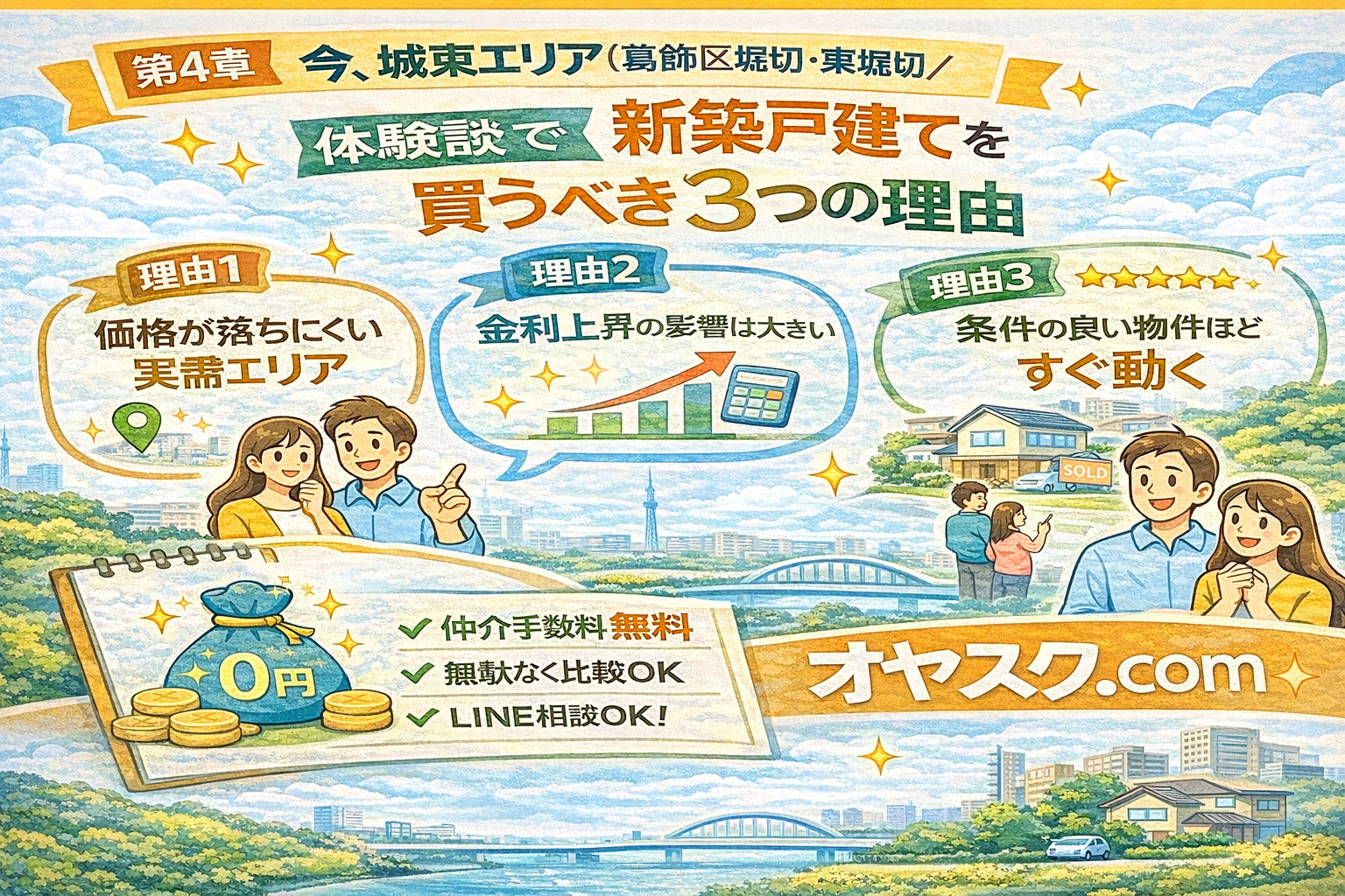 葛飾区堀切・足立区六月で新築戸建てを今買うべき理由