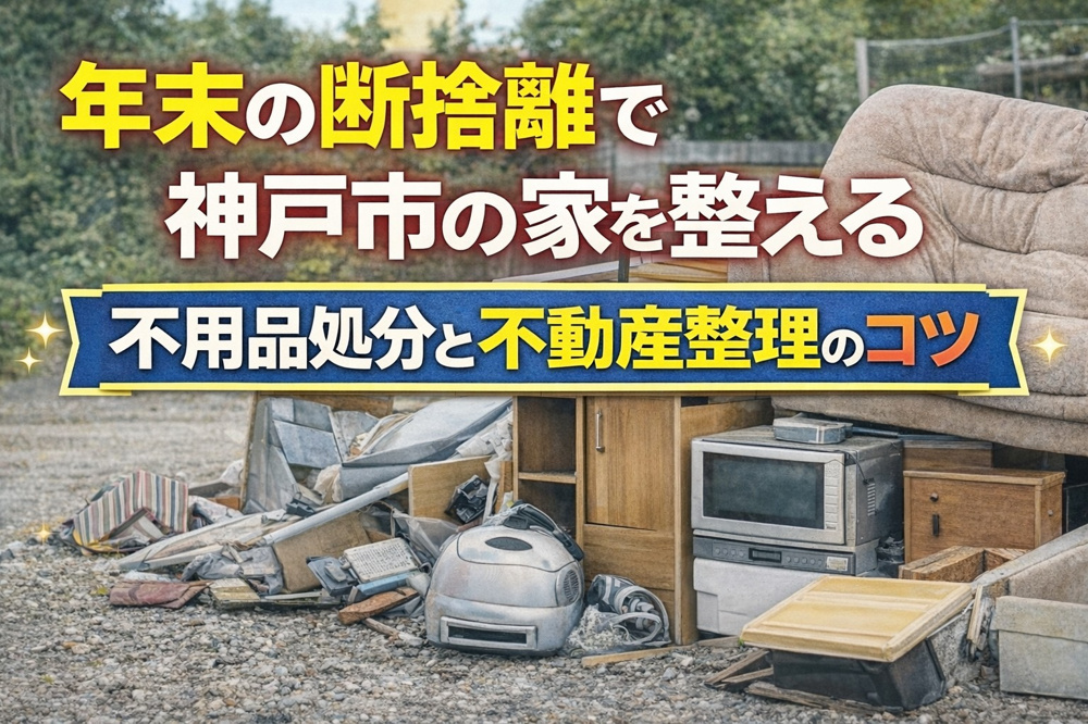 年末の断捨離で神戸市の家を整える｜不用品処分と不動産整理のコツの画像