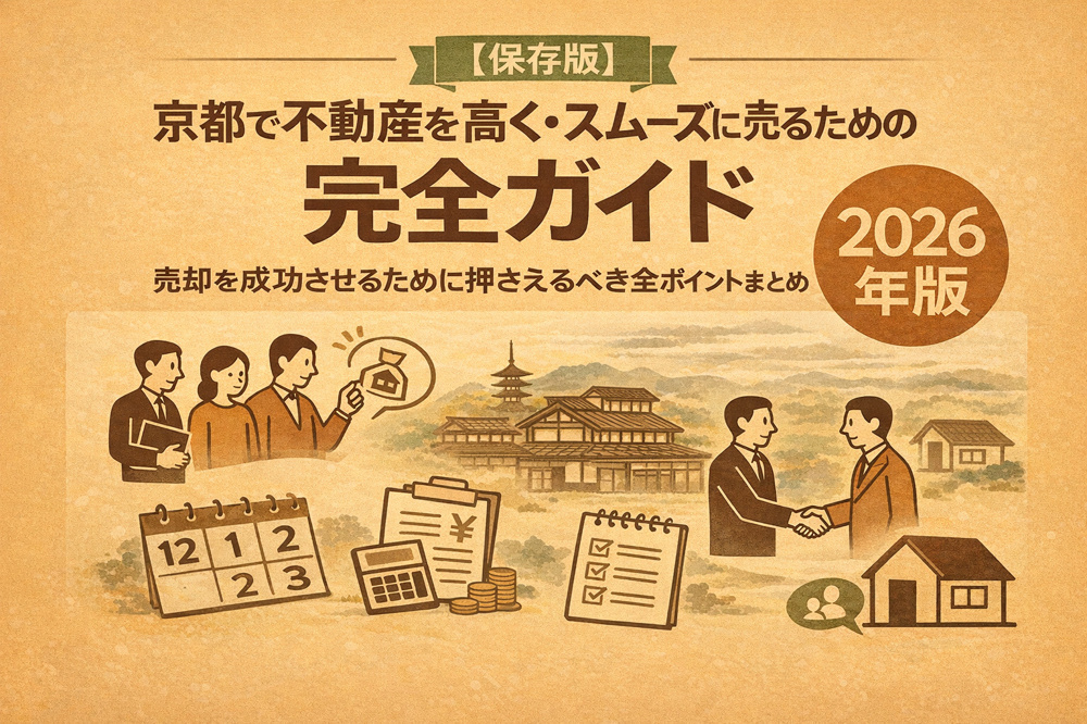 【保存版】京都で不動産を高く・スムーズに売るための完全ガイド ― 売却を成功させるために押さえるべき全ポイントまとめ（2026年版）の画像