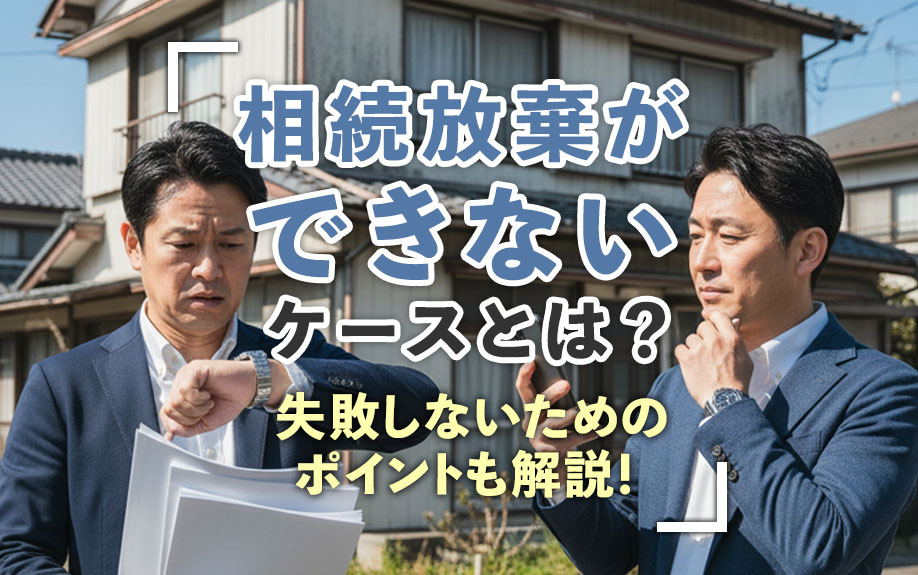 相続放棄ができないケースとは？失敗しないためのポイントも解説！の画像