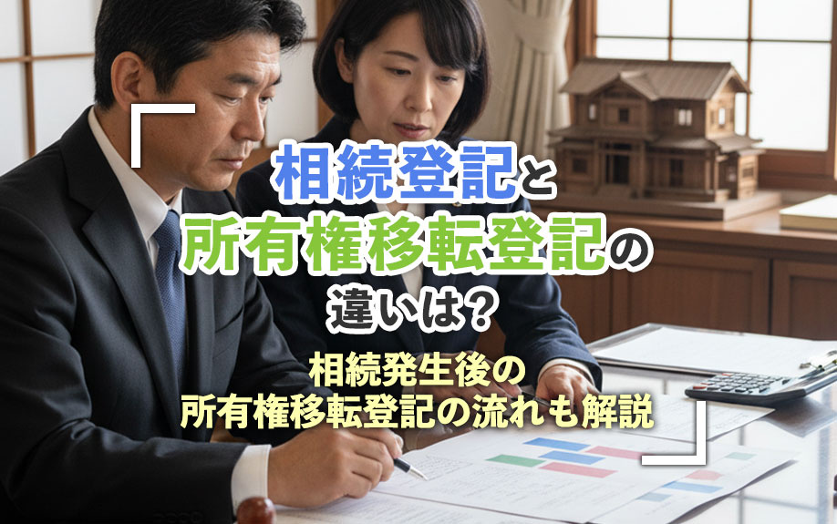 相続登記と所有権移転登記の違いは？相続発生後の所有権移転登記の流れも解説の画像