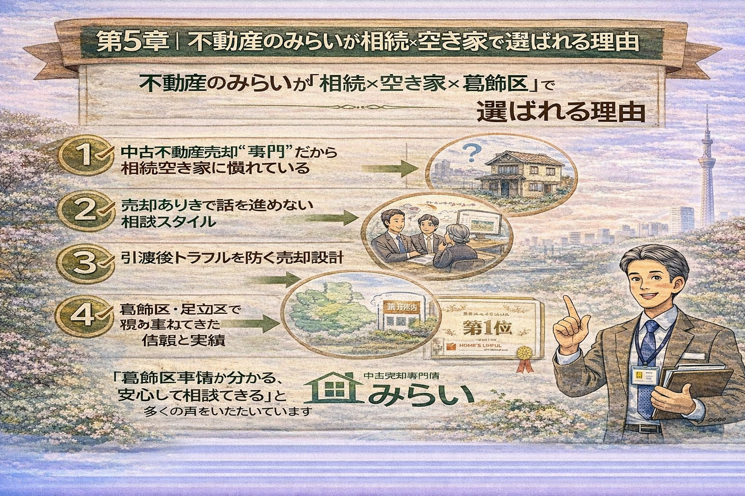 不動産のみらいが相続空き家相談で選ばれる理由