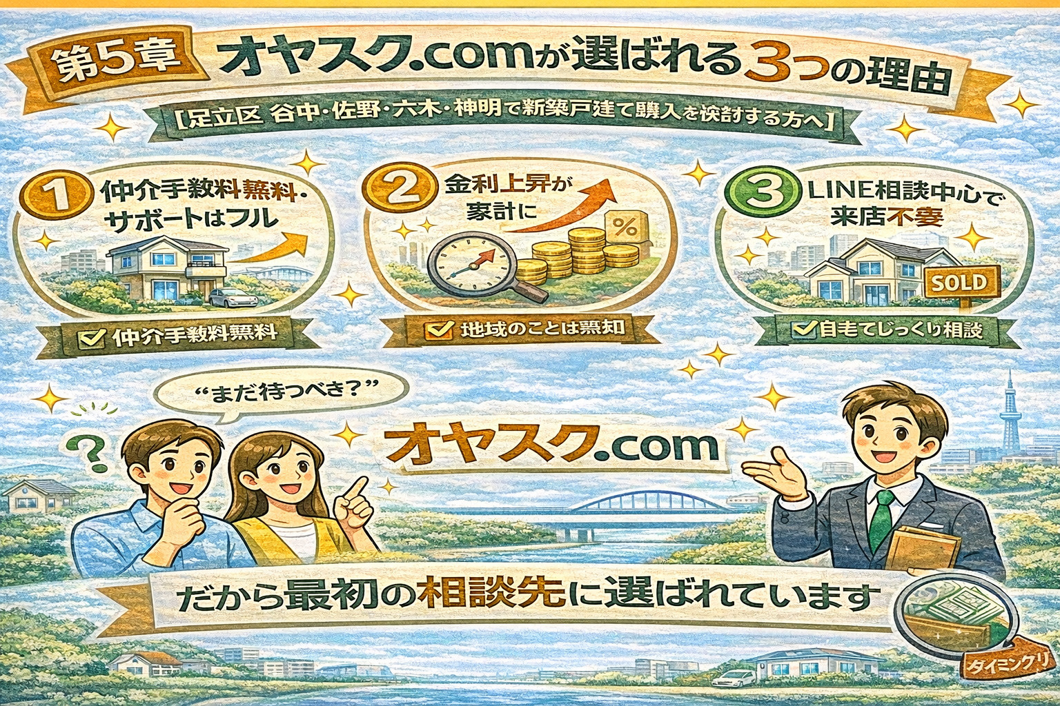 仲介手数料無料・地域密着・LINE完結で選ばれるオヤスク.com