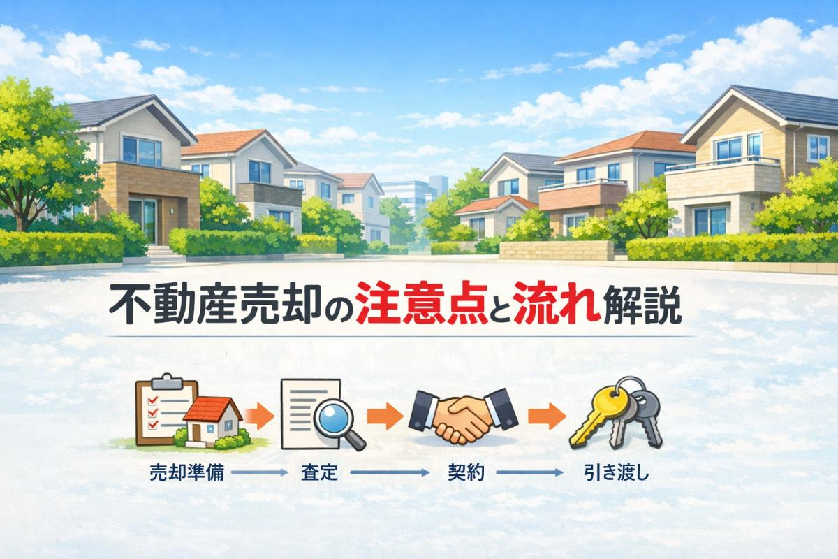 不動産売却の注意点と全体の流れを解説！失敗しないための契約・トラブル対策ガイドの画像