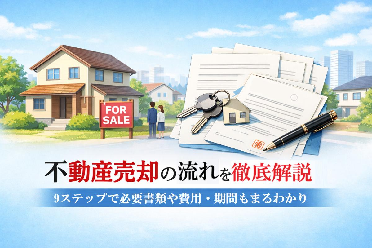 不動産売却の流れを徹底解説｜9ステップで必要書類や費用・期間も丸わかりの画像