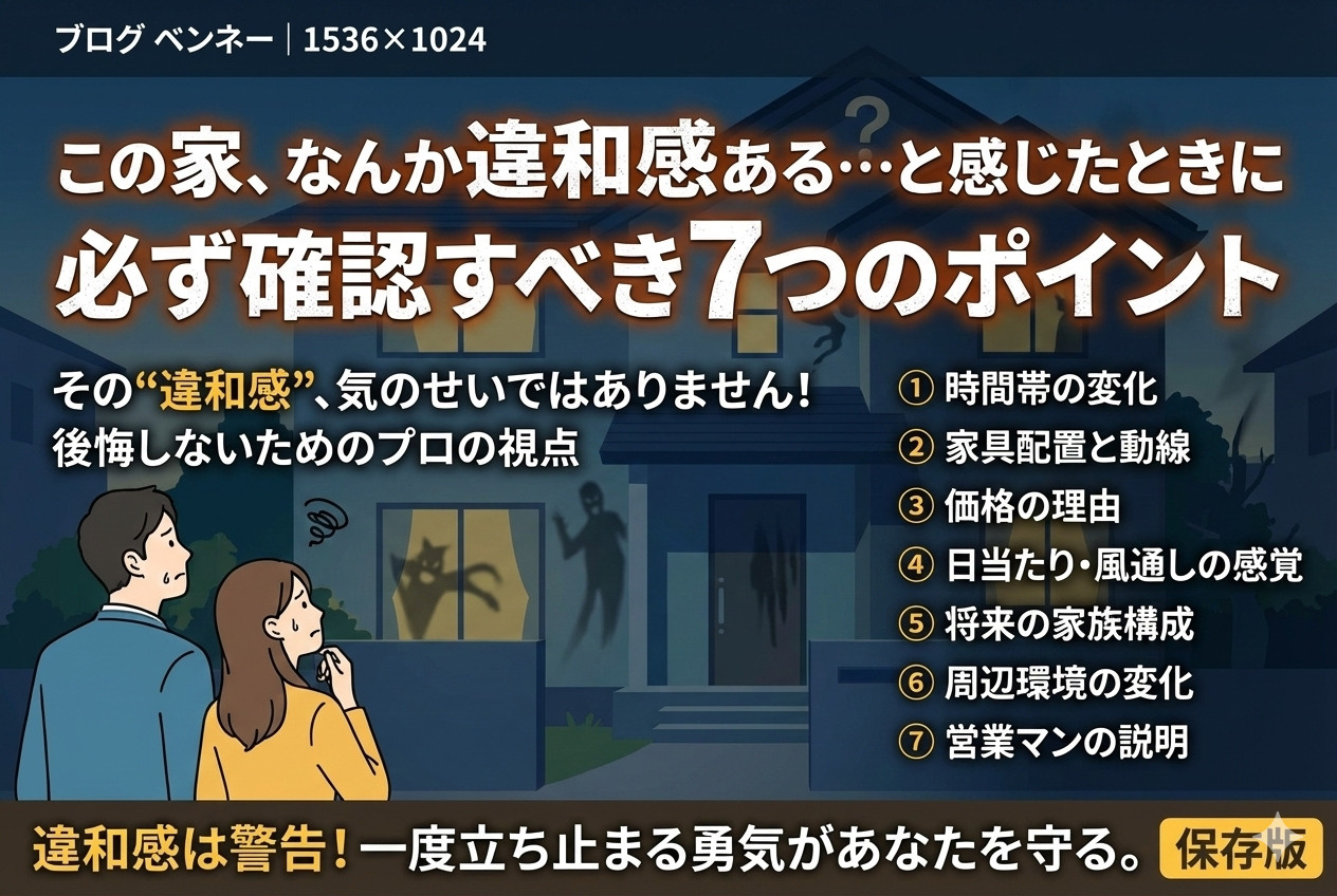 「この家、なんか違和感ある…」と感じたときに必ず確認すべき7つのポイントの画像