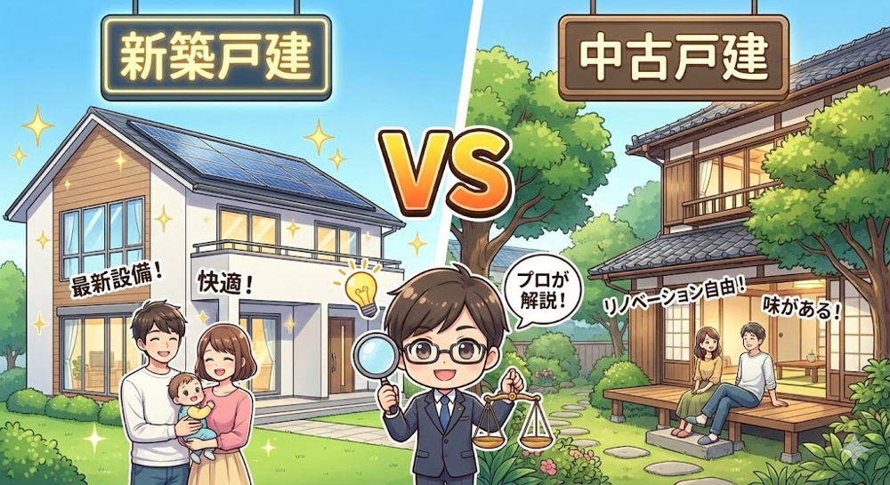 【徹底比較】新築vs中古、どっちが正解？不動産のプロが教えるメリット・デメリットの画像
