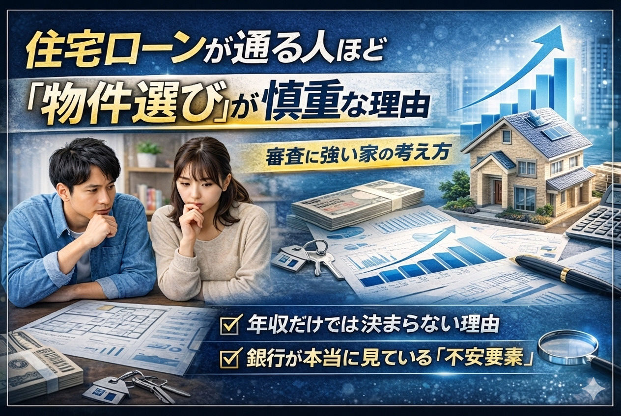 住宅ローンの正式申込は「物件選び」が一つのポイント｜審査に強い家の考え方の画像